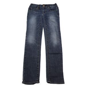 American Eagle Jeans Womens 2 28 x 30 Blue Skinny Denim Super Stretch Low Pants